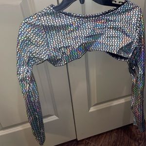 Set of arm sleeves and matching thong